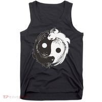 Yin Yang Axolotls  Zen Axolotl Meditation Yoga   Tank Top thumb 0