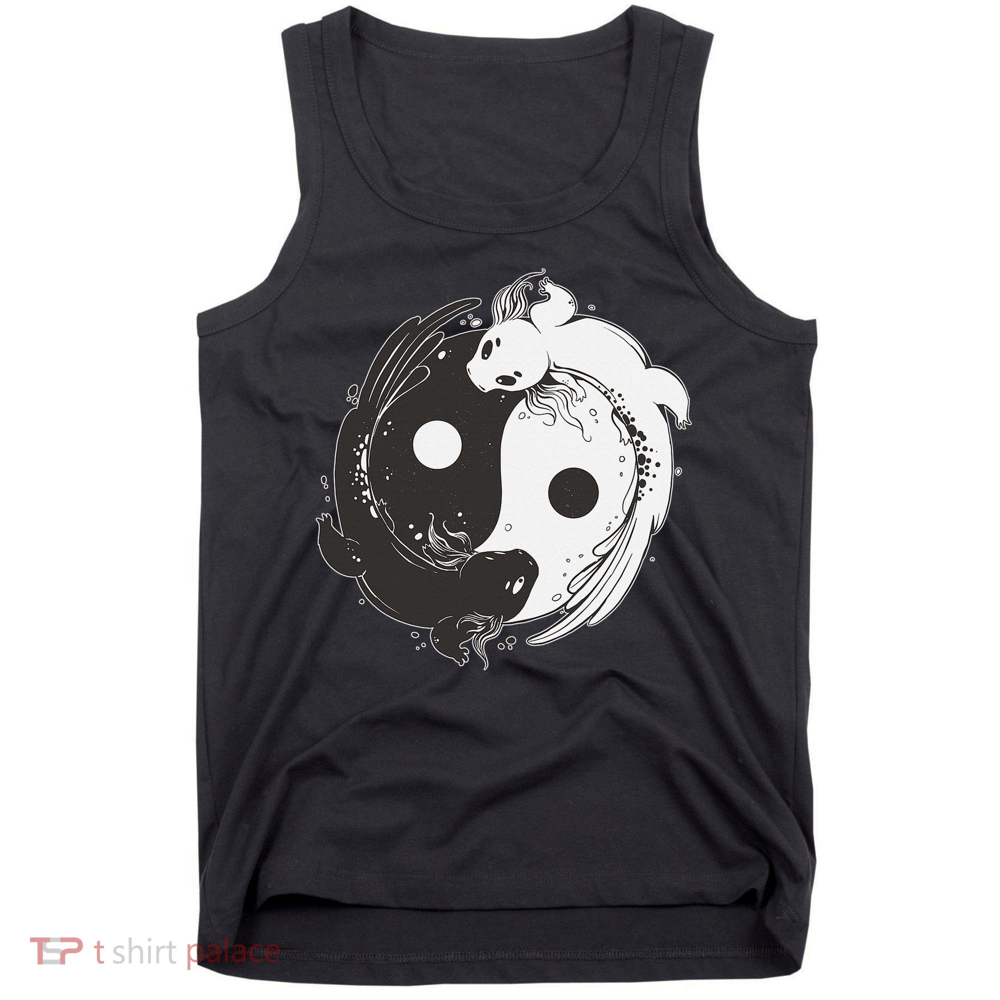 Yin Yang Axolotls  Zen Axolotl Meditation Yoga   Tank Top