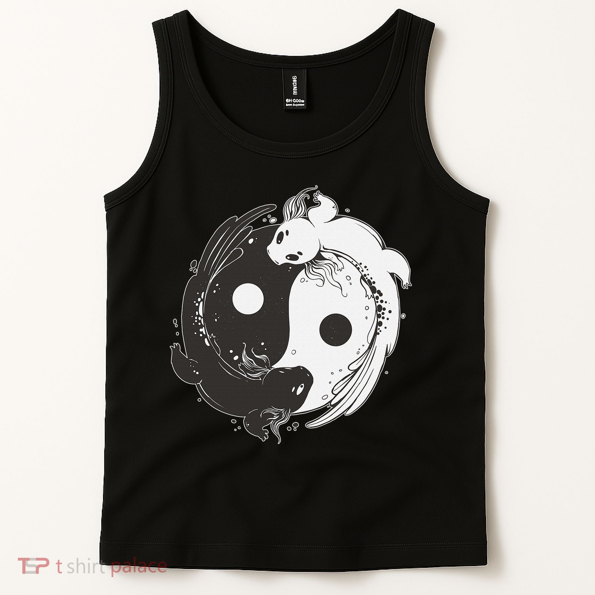 Yin Yang Axolotls  Zen Axolotl Meditation Yoga   Tank Top