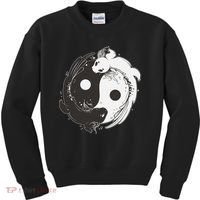Yin Yang Axolotls  Zen Axolotl Meditation Yoga   Kids Sweatshirt thumb 0