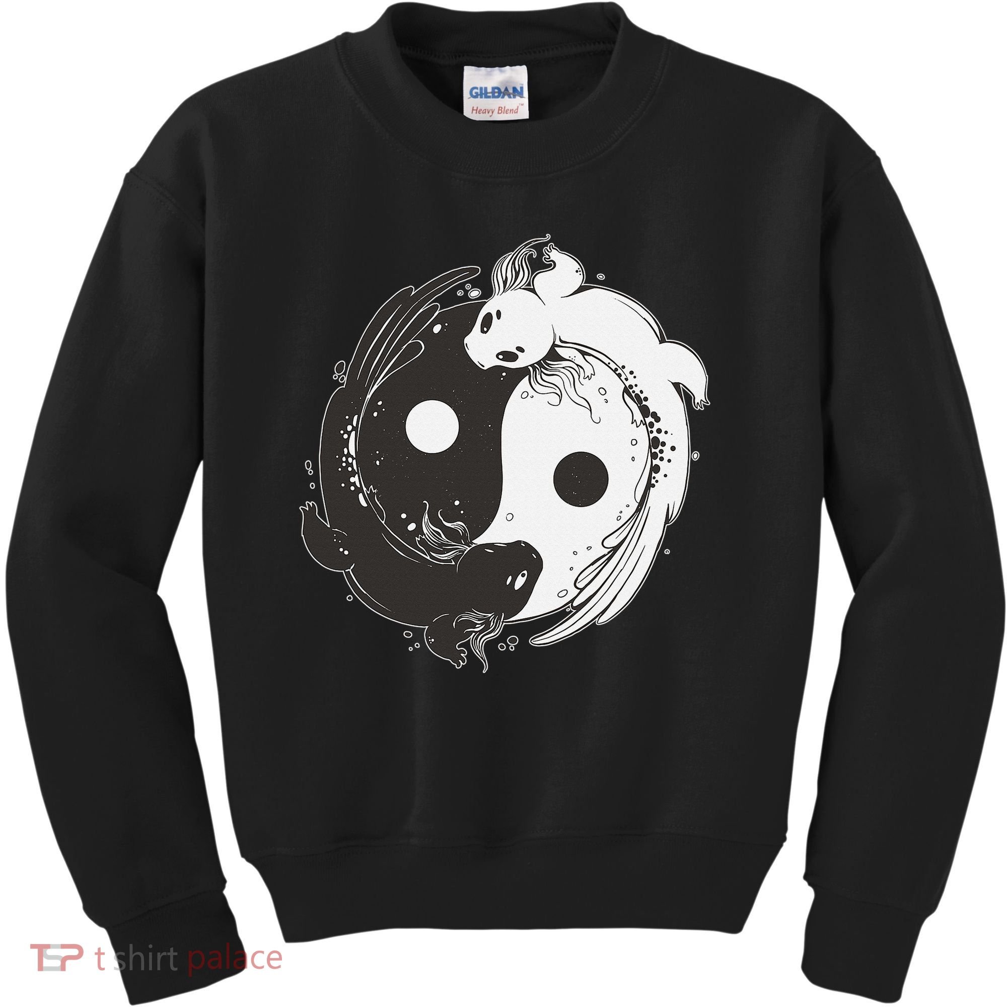 Yin Yang Axolotls  Zen Axolotl Meditation Yoga   Kids Sweatshirt