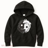 Yin Yang Axolotls  Zen Axolotl Meditation Yoga   Kids Hoodie thumb 0