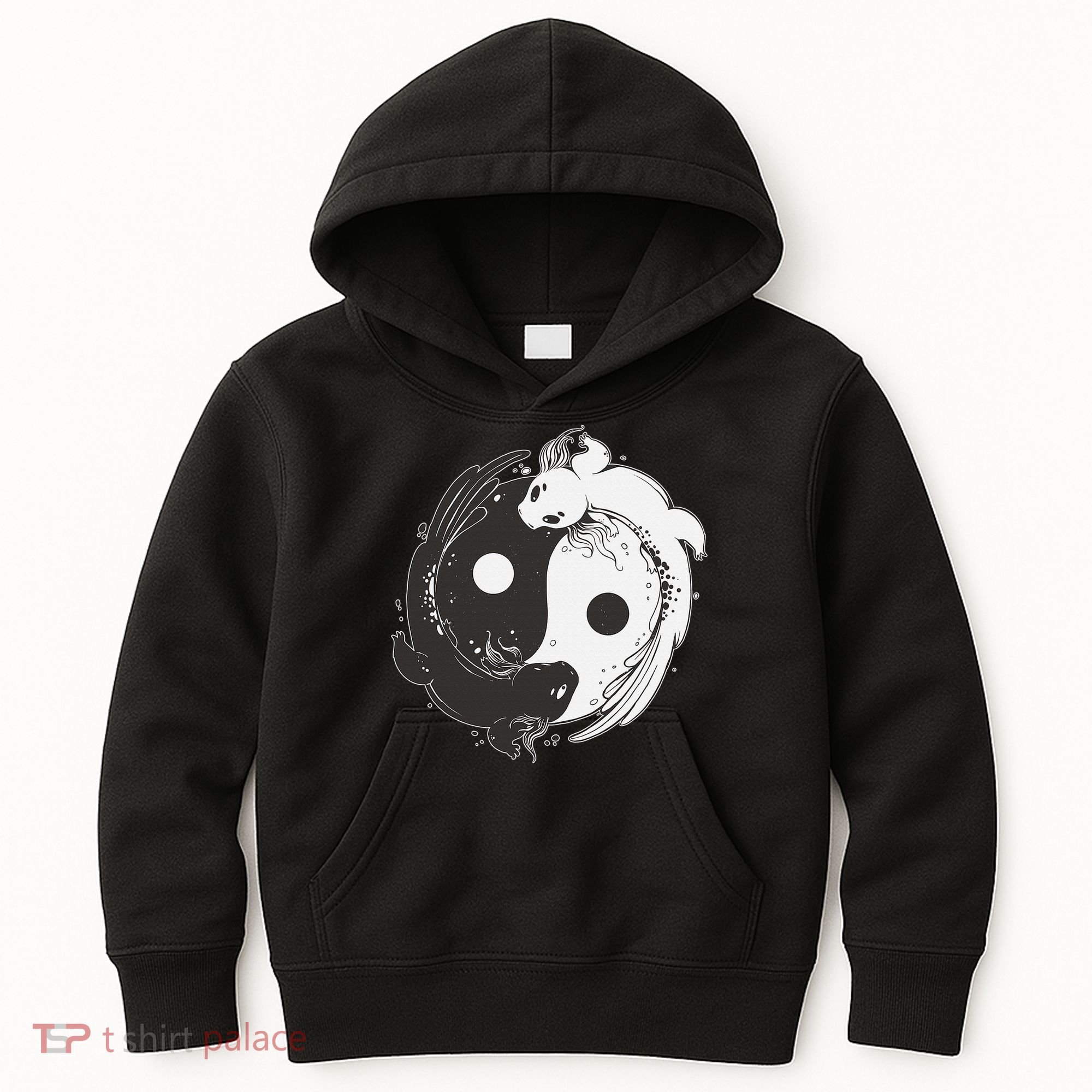 Yin Yang Axolotls  Zen Axolotl Meditation Yoga   Kids Hoodie