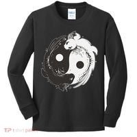 Yin Yang Axolotls  Zen Axolotl Meditation Yoga   Kids Long Sleeve Shirt thumb 0