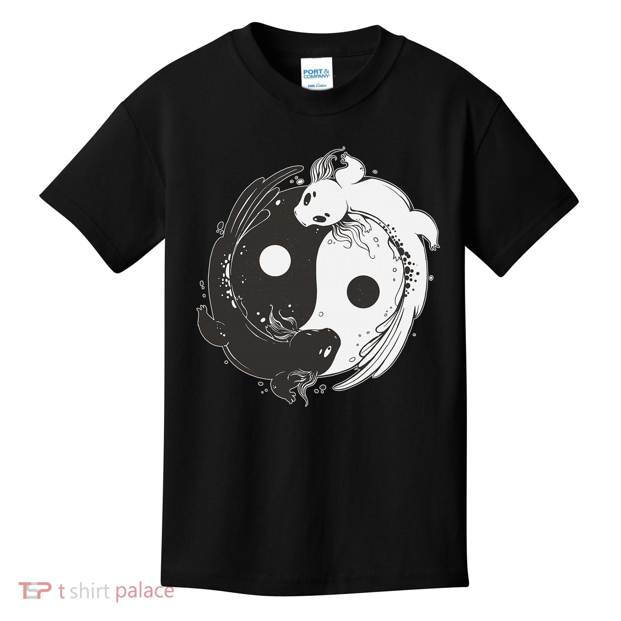 Yin Yang Axolotls  Zen Axolotl Meditation Yoga   Kids T-Shirt