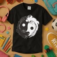 Yin Yang Axolotls  Zen Axolotl Meditation Yoga   Kids T-Shirt thumb 3