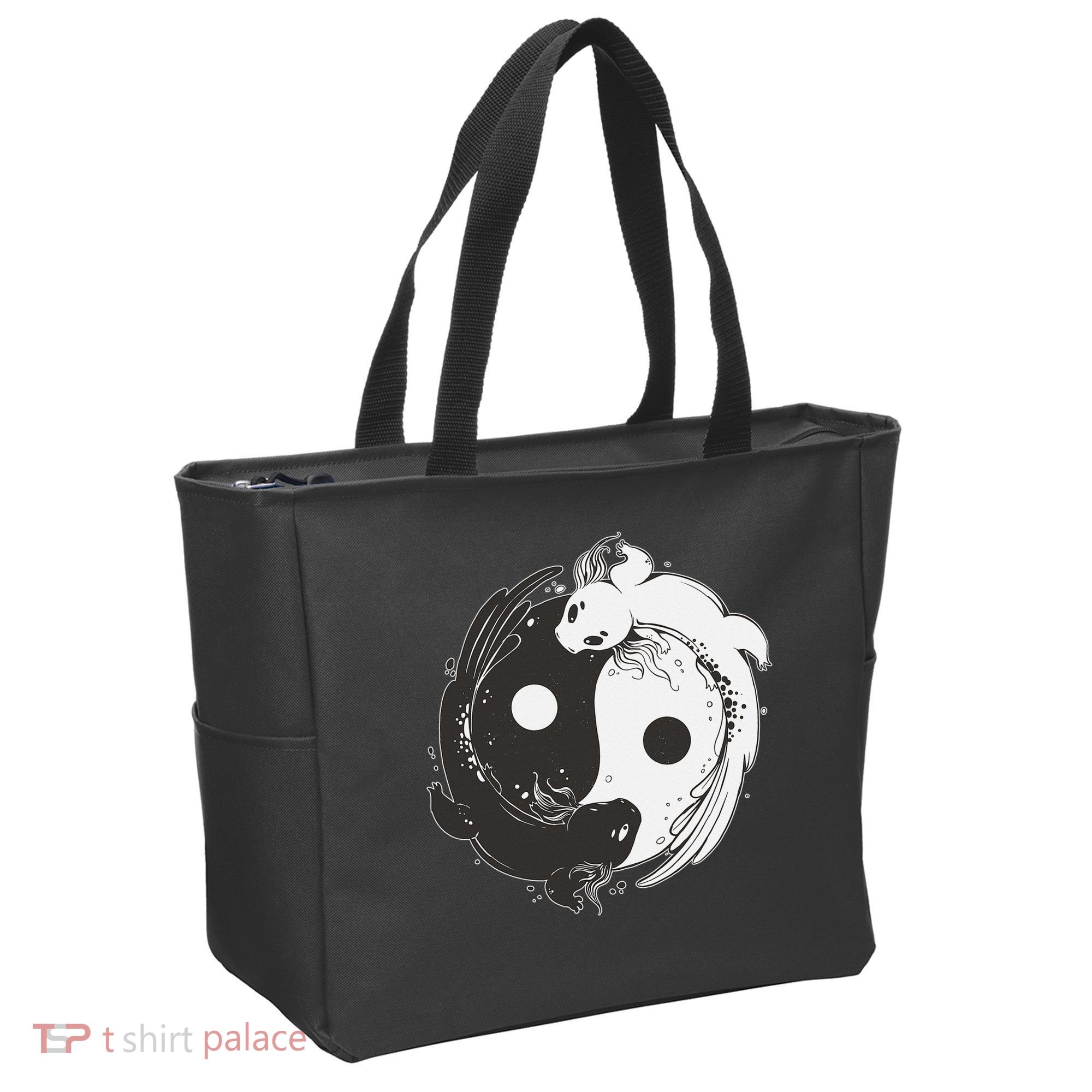 Yin Yang Axolotls  Zen Axolotl Meditation Yoga   Tote Bag