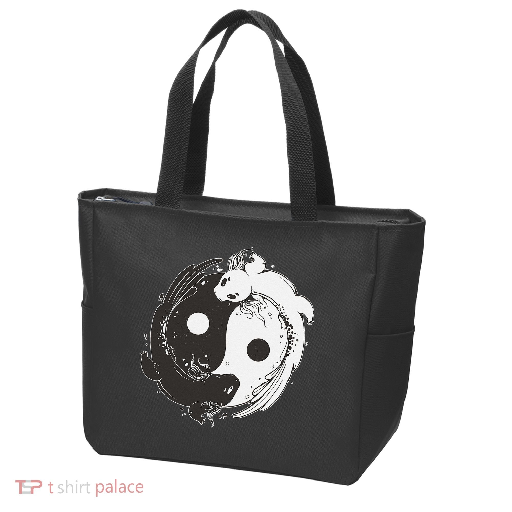 Yin Yang Axolotls  Zen Axolotl Meditation Yoga   Tote Bag