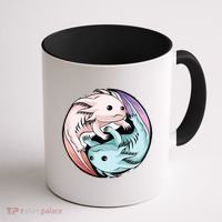 Ying Yang Axolotls Coffee Mug thumb 1