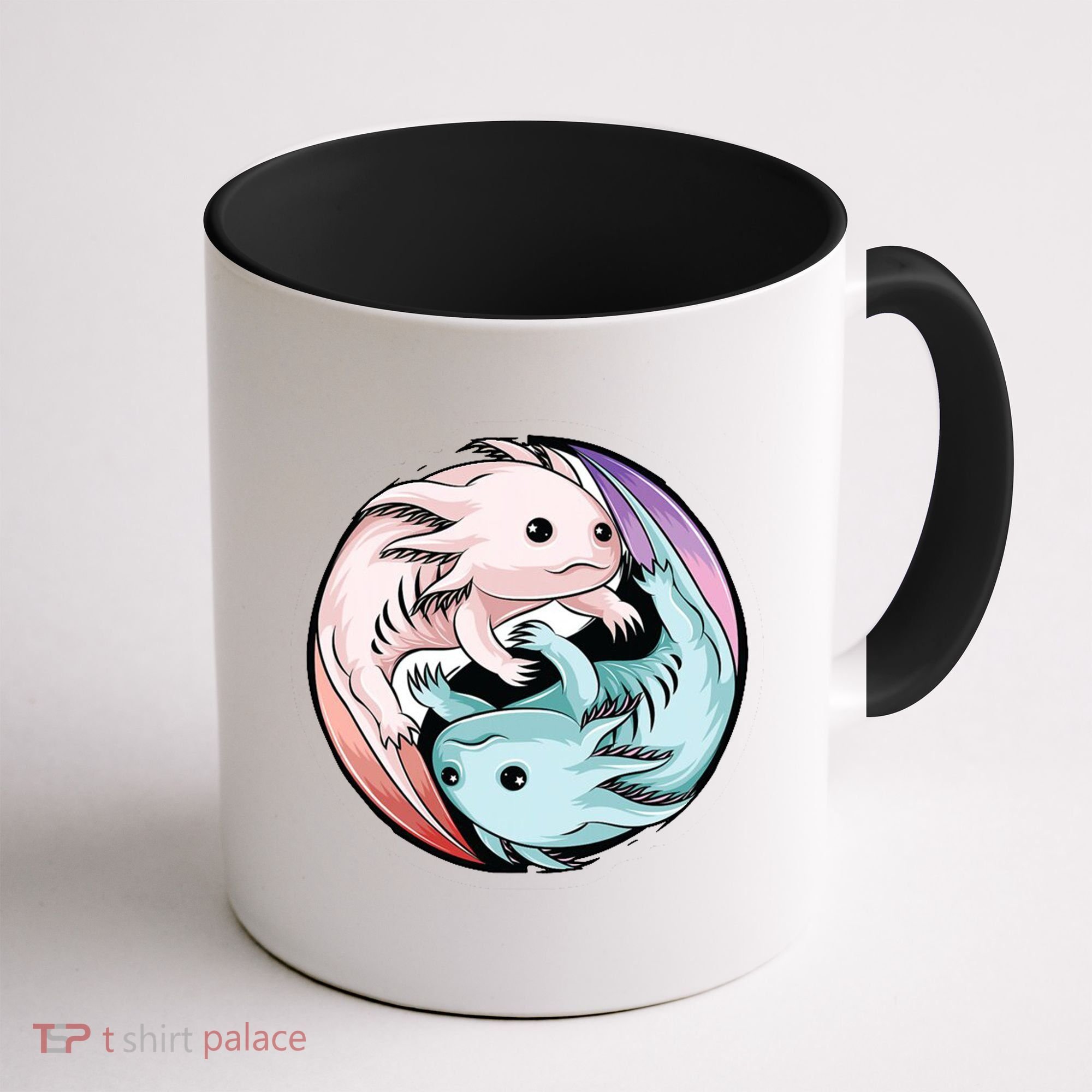 Ying Yang Axolotls Coffee Mug