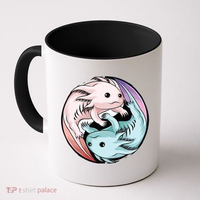 Ying Yang Axolotls Coffee Mug