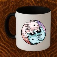 Ying Yang Axolotls Coffee Mug thumb 2