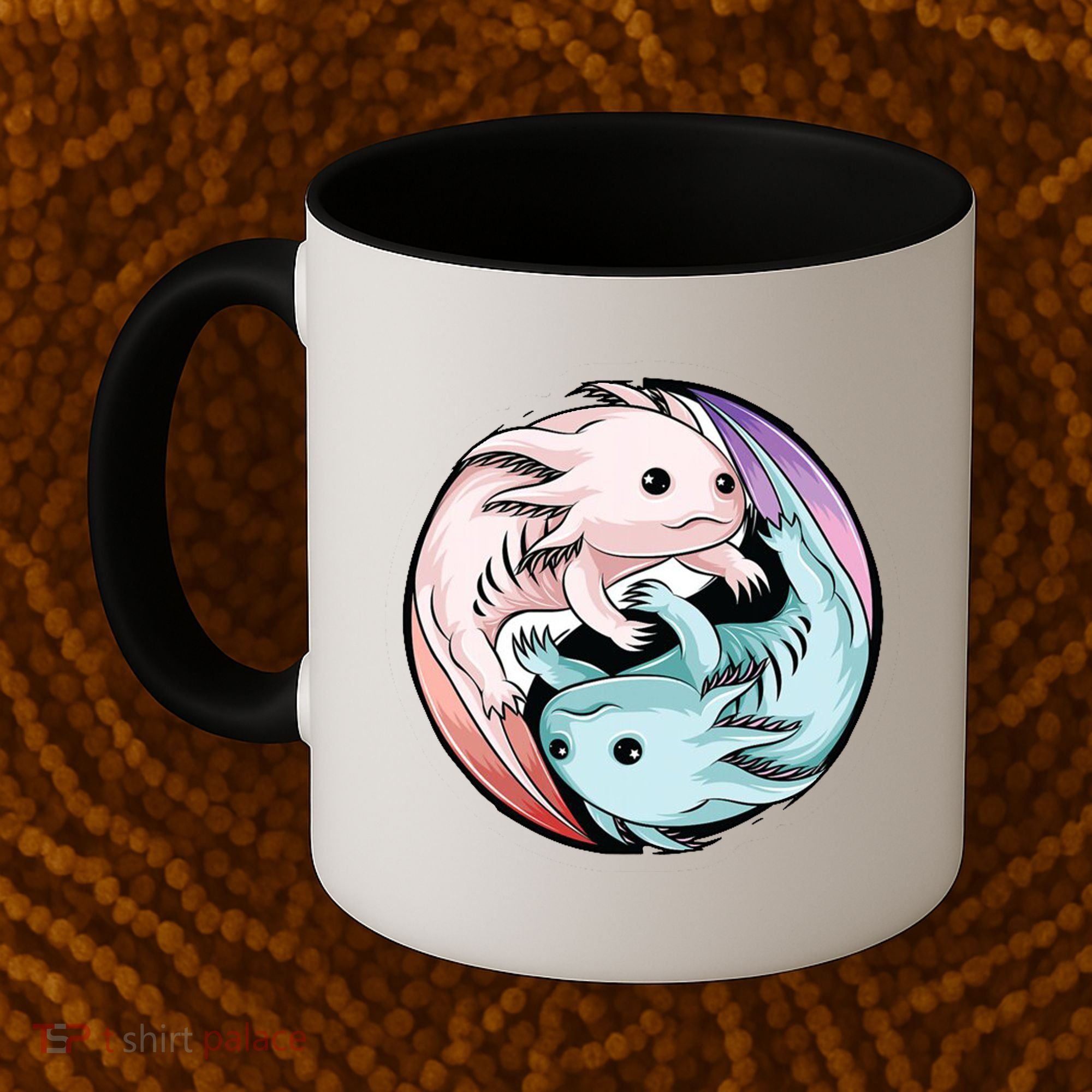 Ying Yang Axolotls Coffee Mug