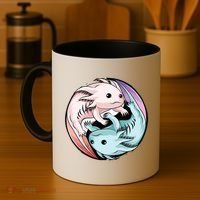 Ying Yang Axolotls Coffee Mug thumb 4