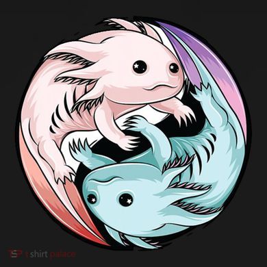 Ying Yang Axolotls Women's Perfect Tri Tunic Long Sleeve Shirt