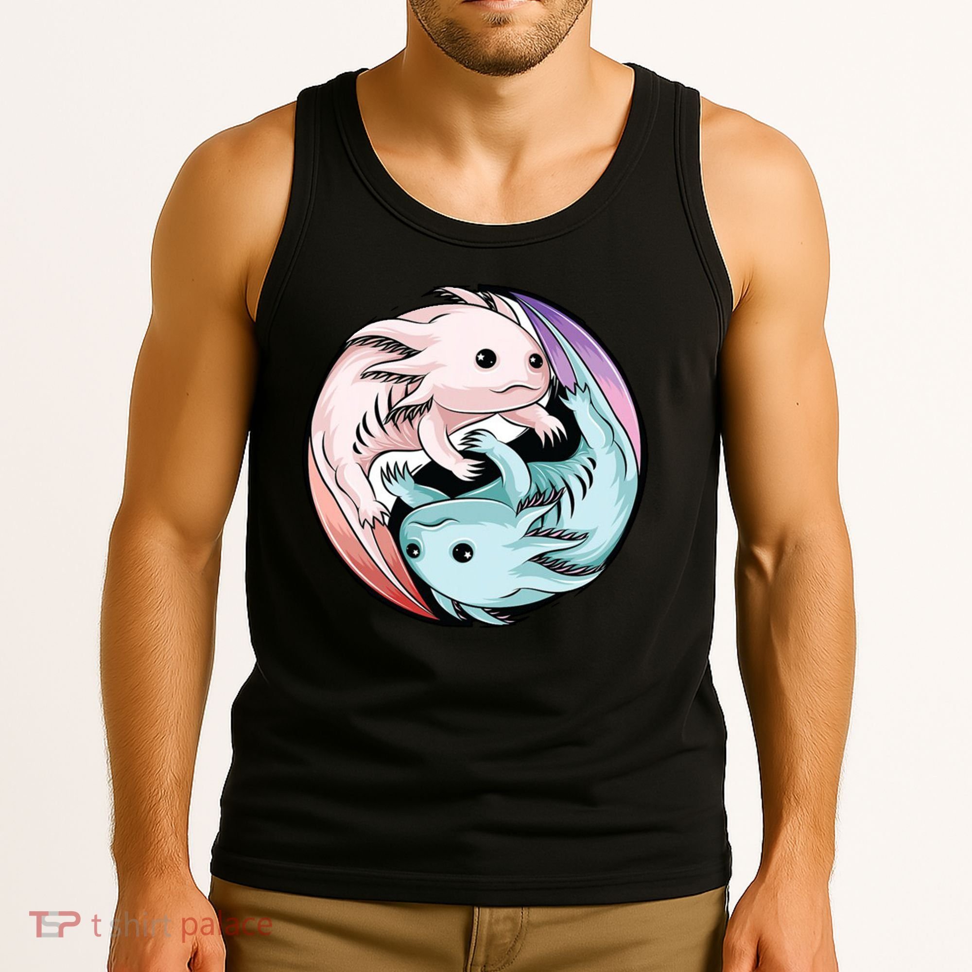 Ying Yang Axolotls Tank Top