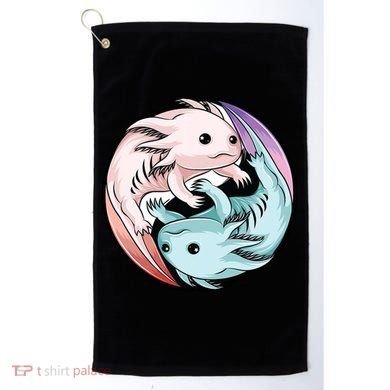 Ying Yang Axolotls Golf Towel