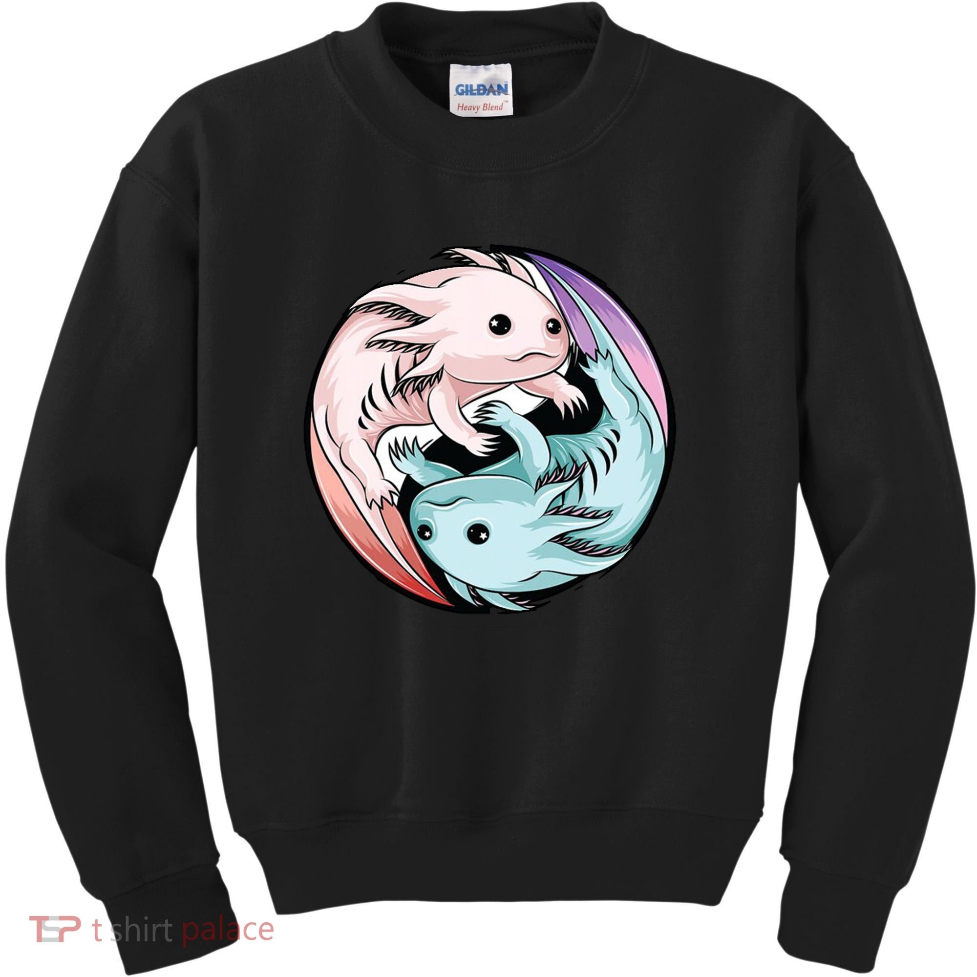 Ying Yang Axolotls Kids Sweatshirt