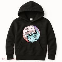 Ying Yang Axolotls Kids Hoodie thumb 0