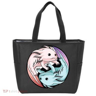 Ying Yang Axolotls Tote Bag