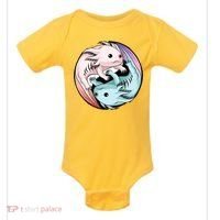 Ying Yang Axolotls Baby Bodysuit thumb 0