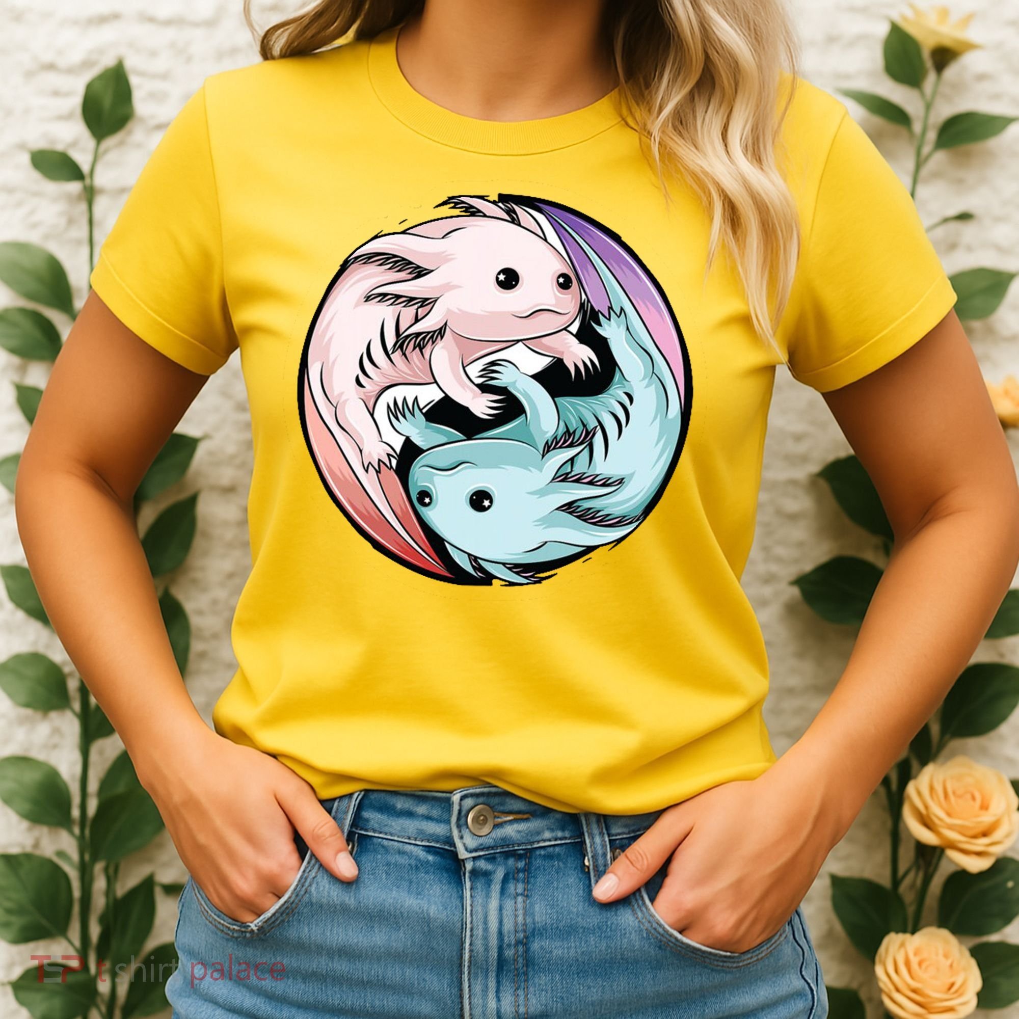 Ying Yang Axolotls Women's T-Shirt