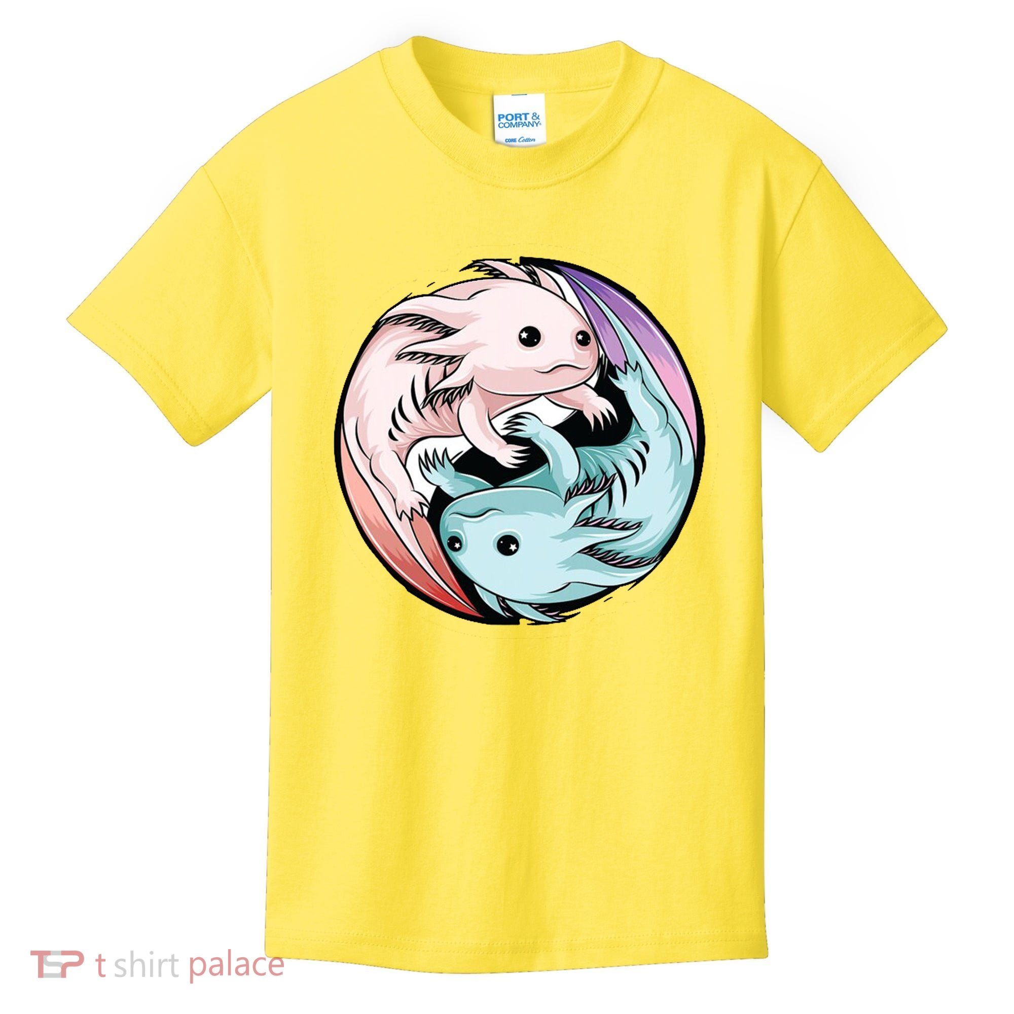 Ying Yang Axolotls Kids T-Shirt