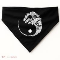 Yin Yang Bonsai Tree Japanese Buddhist Zen Gift USA-Made Doggie Bandana thumb 0