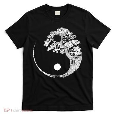 Yin Yang Bonsai Tree Japanese Buddhist Zen Gift T-Shirt