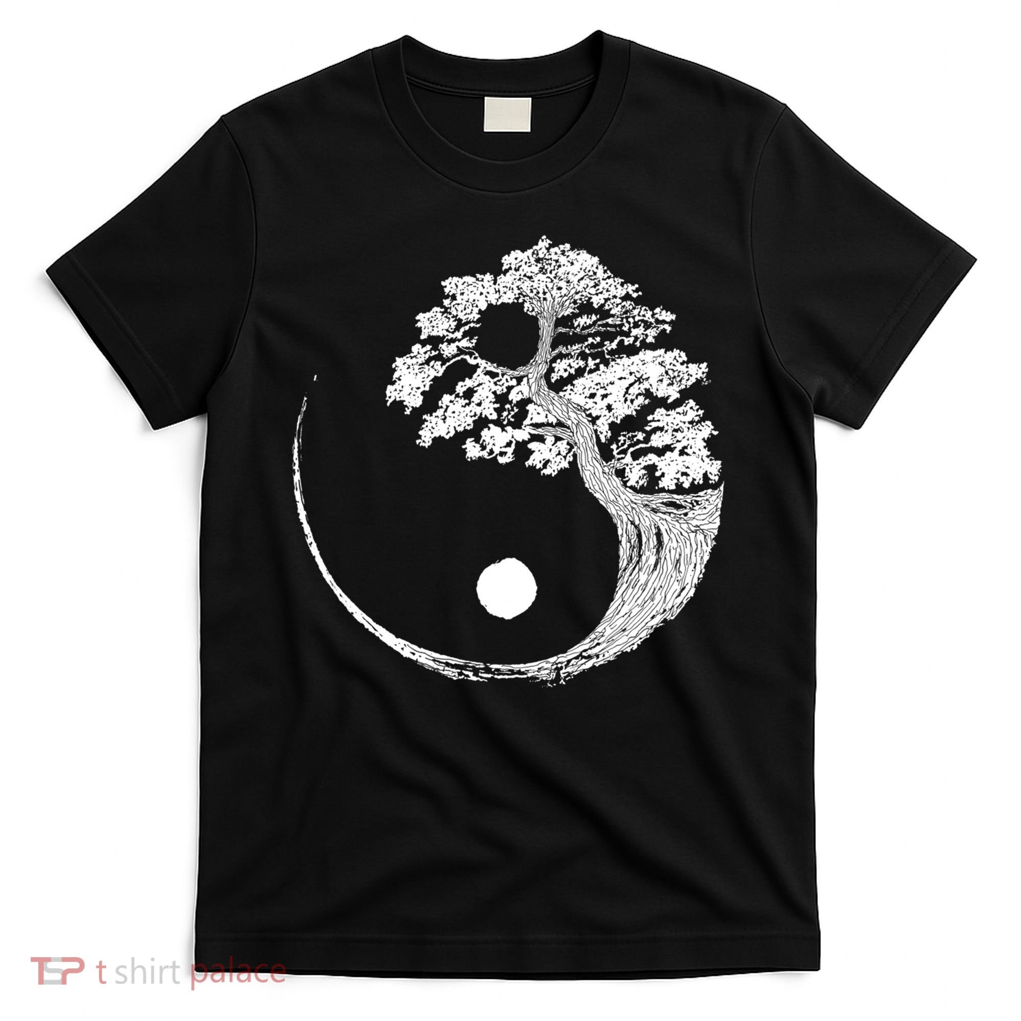 Yin Yang Bonsai Tree Japanese Buddhist Zen Gift T-Shirt
