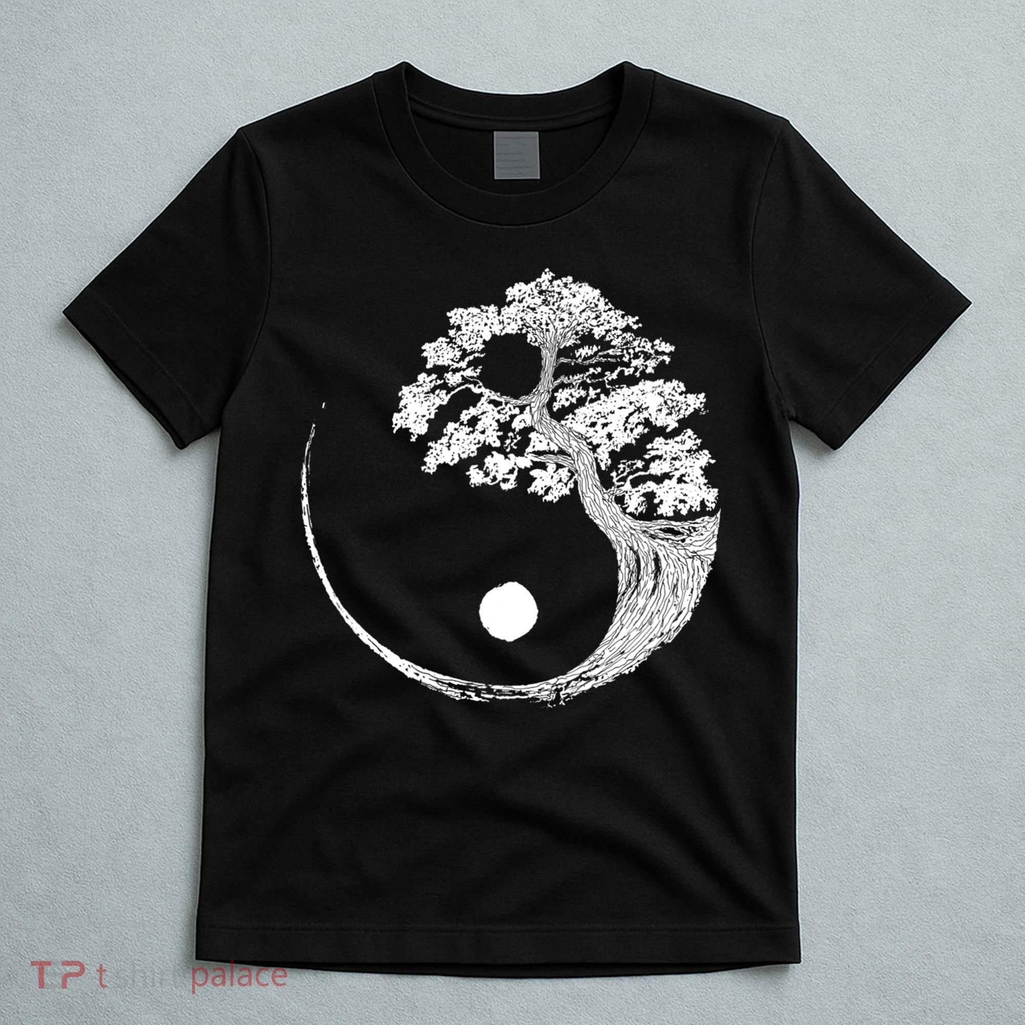 Yin Yang Bonsai Tree Japanese Buddhist Zen Gift T-Shirt