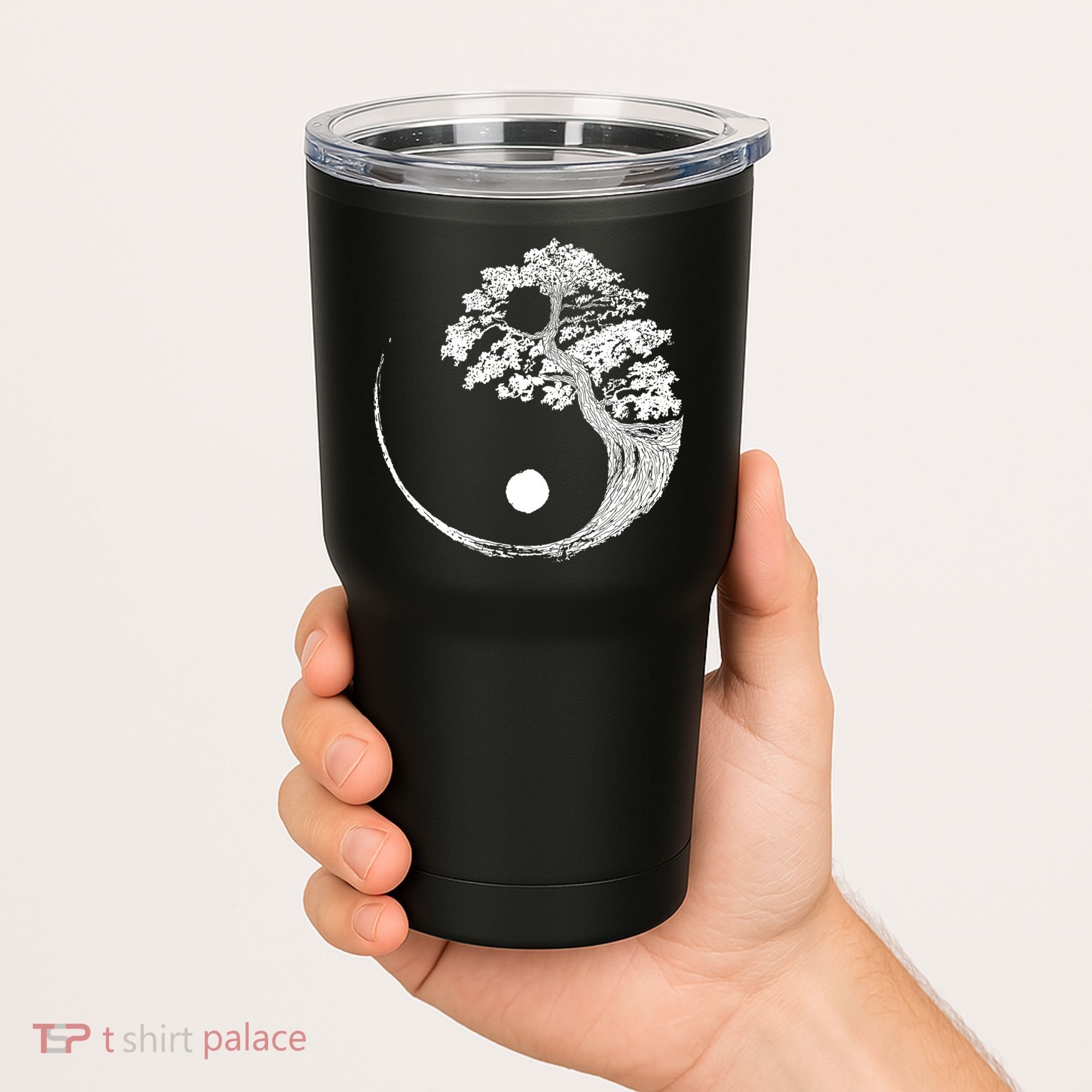 Yin Yang Bonsai Tree Japanese Buddhist Zen Gift Tumbler