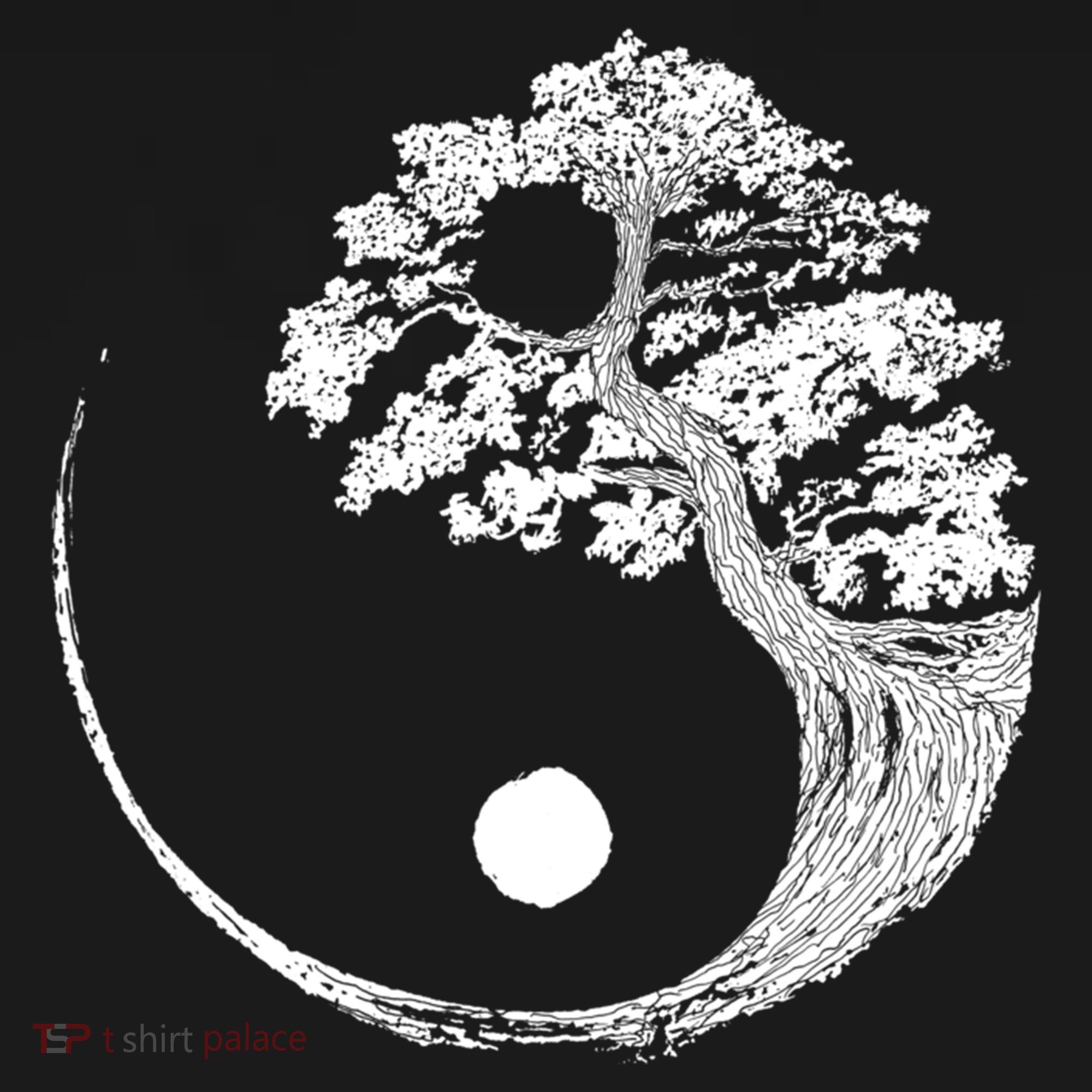 Yin Yang Bonsai Tree Japanese Buddhist Zen Gift Mousepad