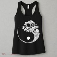 Yin Yang Bonsai Tree Japanese Buddhist Zen Gift Women's Tank Top thumb 3
