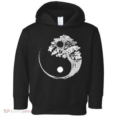 Yin Yang Bonsai Tree Japanese Buddhist Zen Gift Toddler Hoodie