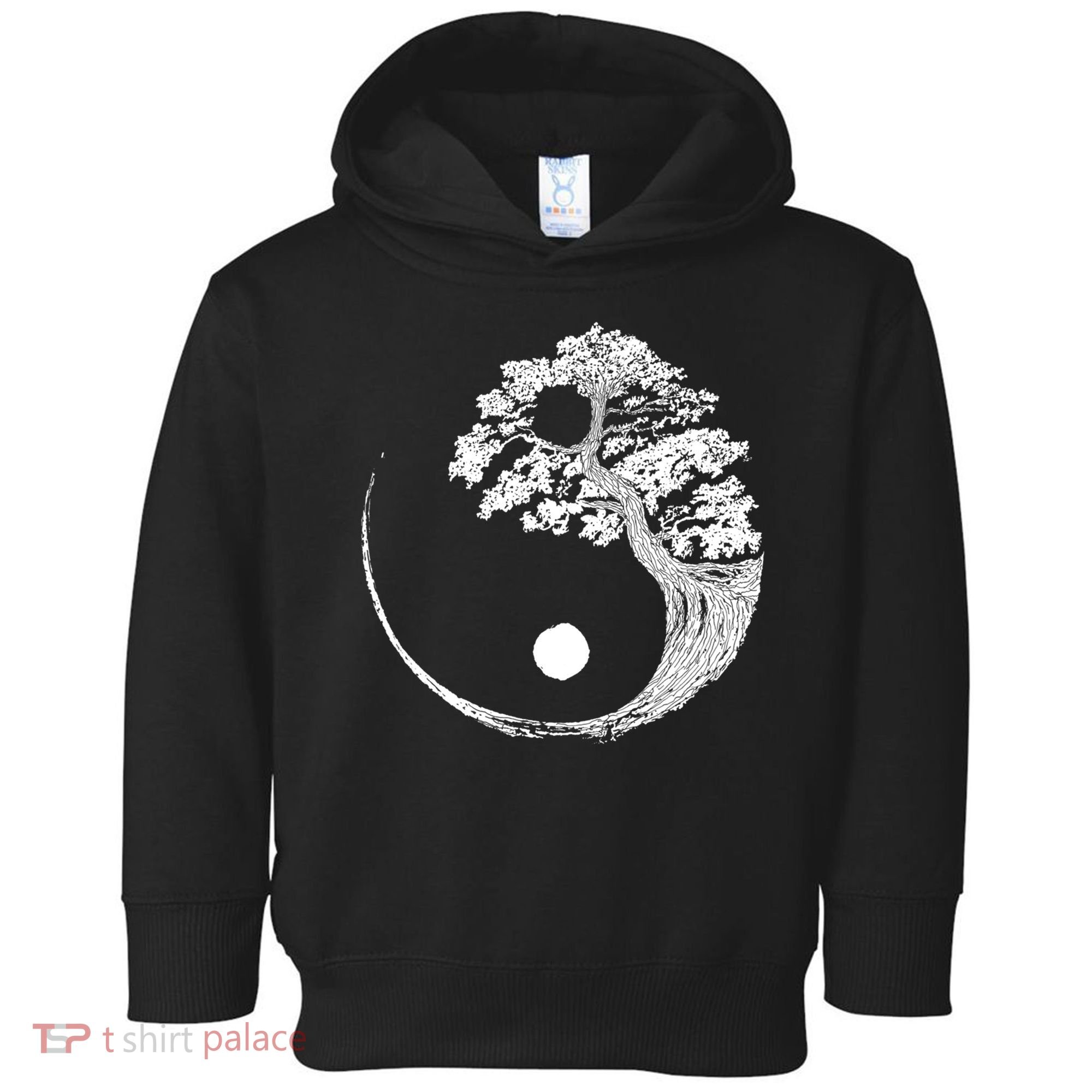Yin Yang Bonsai Tree Japanese Buddhist Zen Gift Toddler Hoodie