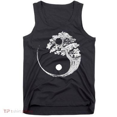 Yin Yang Bonsai Tree Japanese Buddhist Zen Gift Tank Top