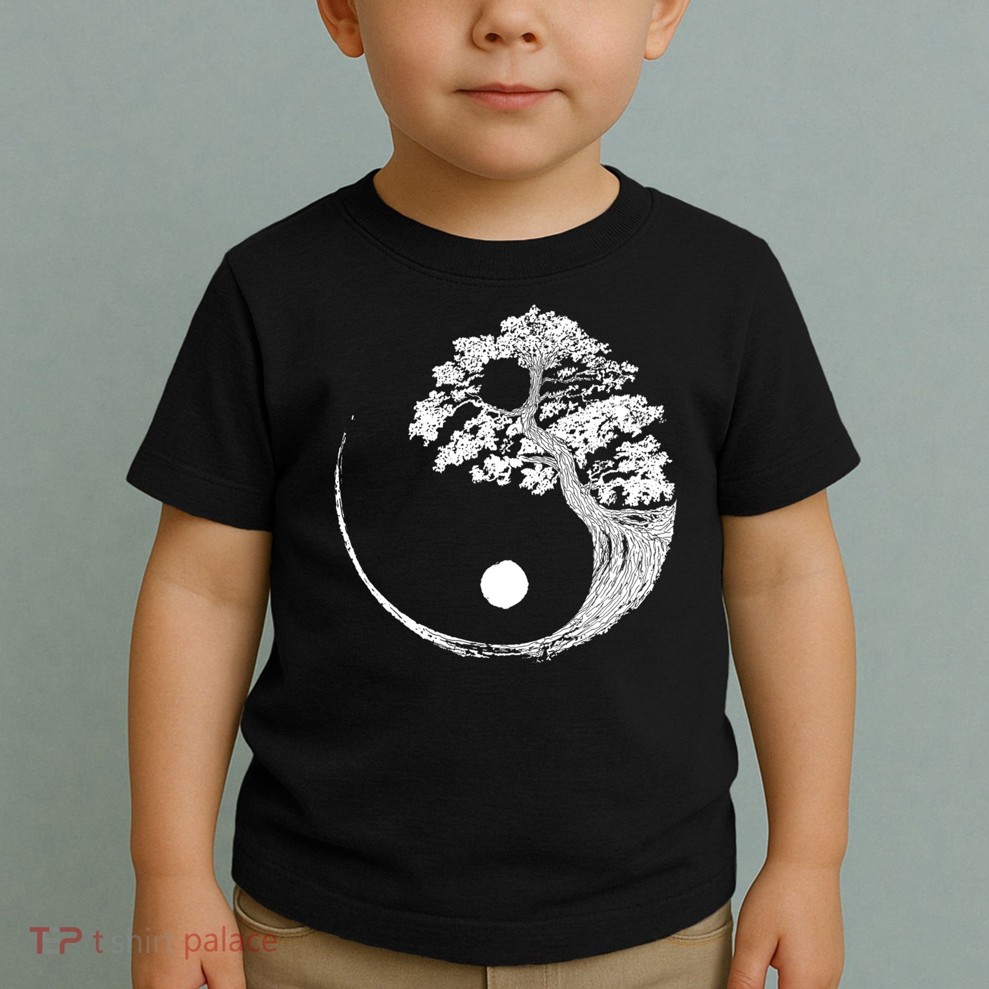 Yin Yang Bonsai Tree Japanese Buddhist Zen Gift Toddler T-Shirt