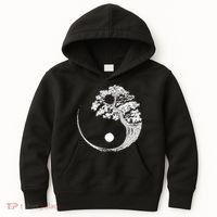 Yin Yang Bonsai Tree Japanese Buddhist Zen Gift Kids Hoodie thumb 0