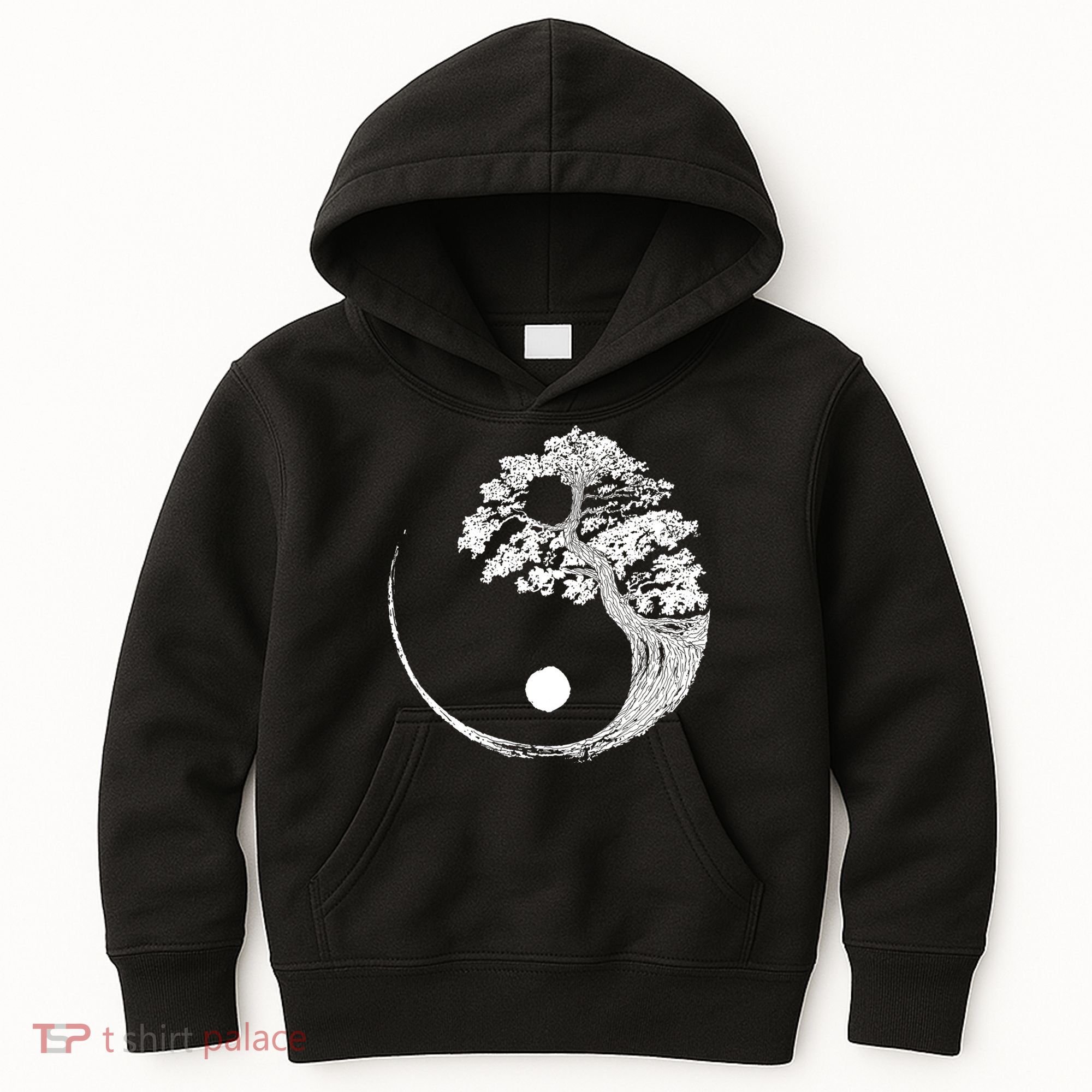 Yin Yang Bonsai Tree Japanese Buddhist Zen Gift Kids Hoodie