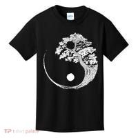 Yin Yang Bonsai Tree Japanese Buddhist Zen Gift Kids T-Shirt thumb 0
