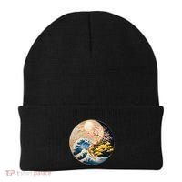 Yin Yang Blossom Golden Tree Of Harmony & Great Wave Beanie thumb 0