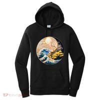 Yin Yang Blossom Golden Tree Of Harmony & Great Wave Women's Hoodie thumb 0
