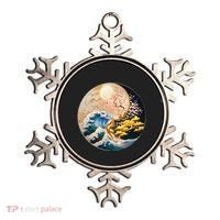 Yin Yang Blossom Golden Tree Of Harmony & Great Wave Ornament thumb 0