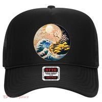Yin Yang Blossom Golden Tree Of Harmony & Great Wave Hat thumb 0