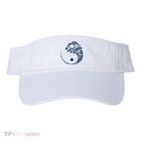 Yin Yang Blue Bonsai Tree Japanese Buddhist Zen Visor thumb 0
