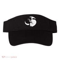 Yin Yang Cat Symbol Cute Black And White Cat Kitty Halloween Visor thumb 0