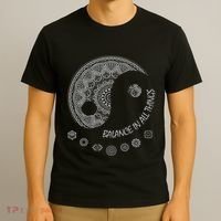 Ying Yang Chakra Spirit Spiritual Balance Mind T-Shirt thumb 3