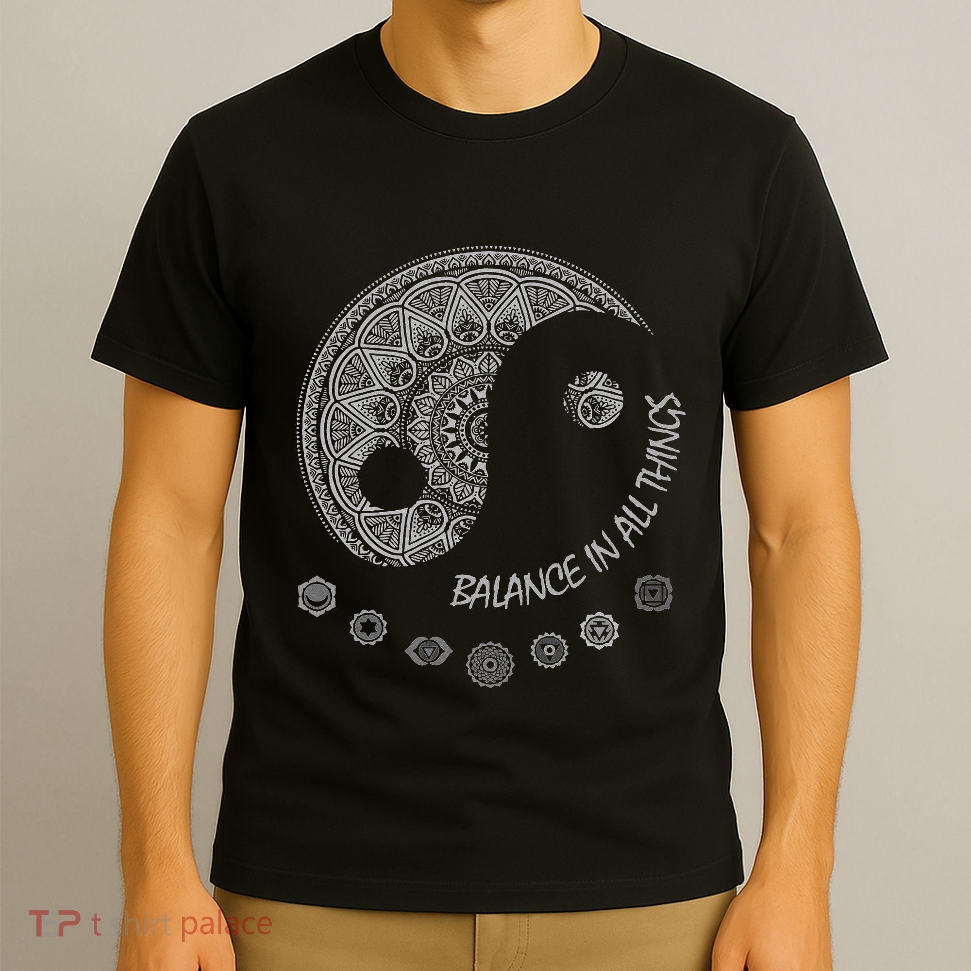 Ying Yang Chakra Spirit Spiritual Balance Mind T-Shirt