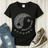 Ying Yang Chakra Spirit Spiritual Balance Mind Women's T-Shirt thumb 3